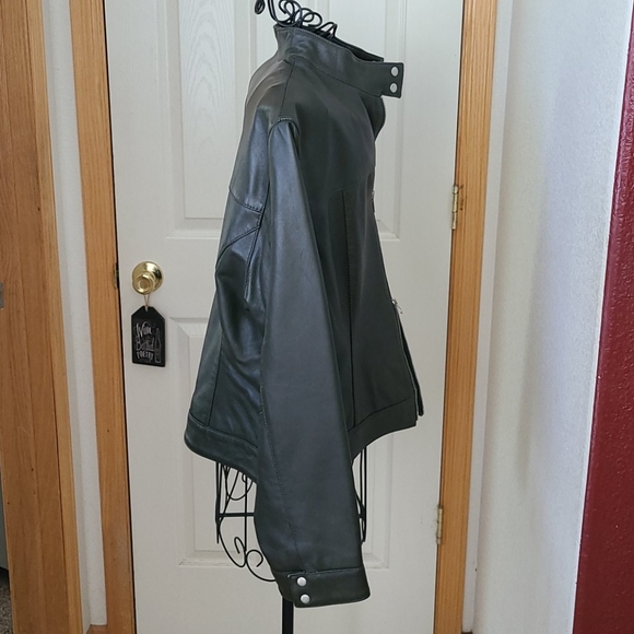 Olsen Leather 2 way zipper jacket - Picture 4 of 6